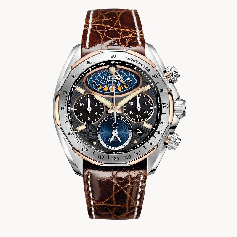 Moon Phase Flyback Men s Chronograph AV3006 09E Watch CITIZEN